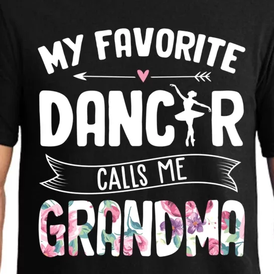 My Favorite Dancer Calls Me Grandma Ballet Mother's Day Gift Pajama Set