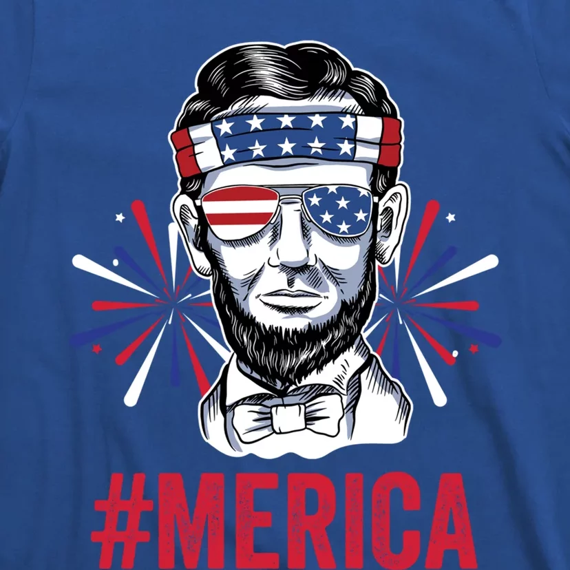 Merica Fireworks Director Lincoln Great Gift T-Shirt