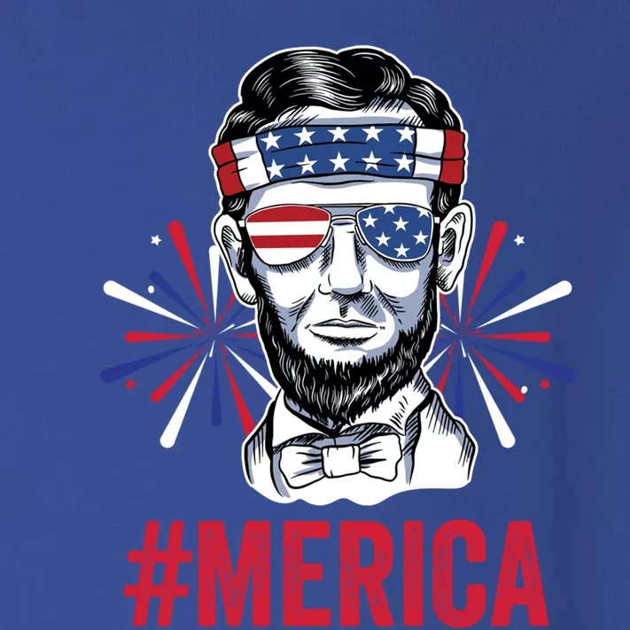 Merica Fireworks Director Lincoln Great Gift Toddler Long Sleeve Shirt