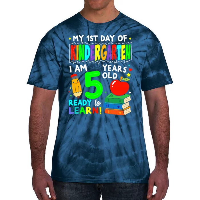 My First Day Of Kindergarten 1st Day Of School Boy Girl Tie-Dye T-Shirt