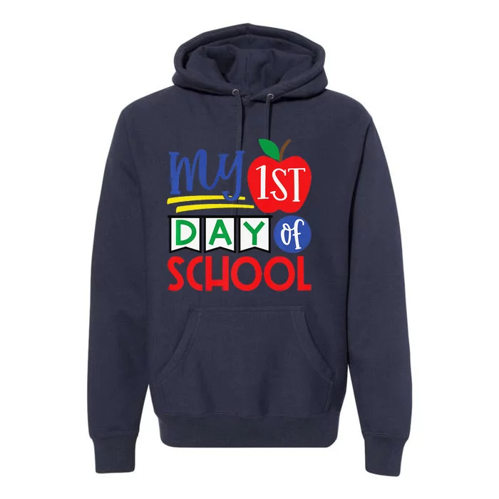 My First Day Of School Premium Premium Hoodie