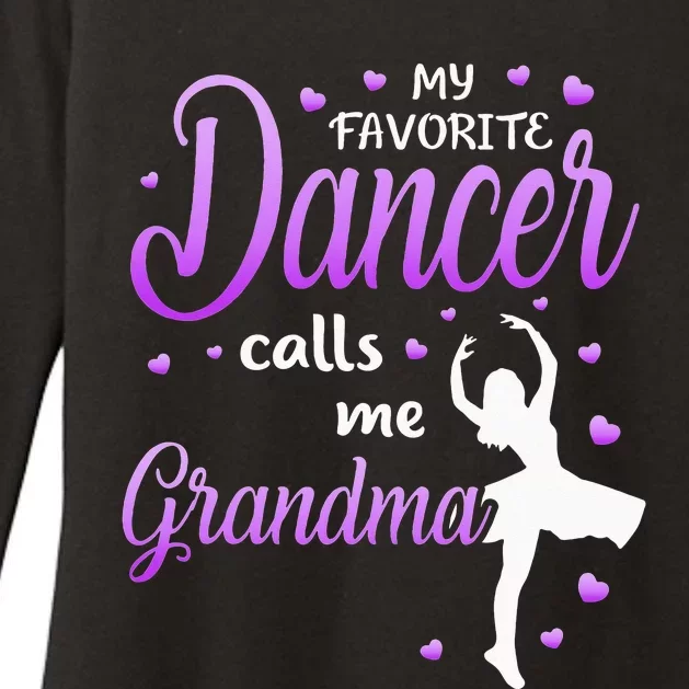 My Favorite Dancer Calls Me Grandma Dance Grandma Womens CVC Long Sleeve Shirt