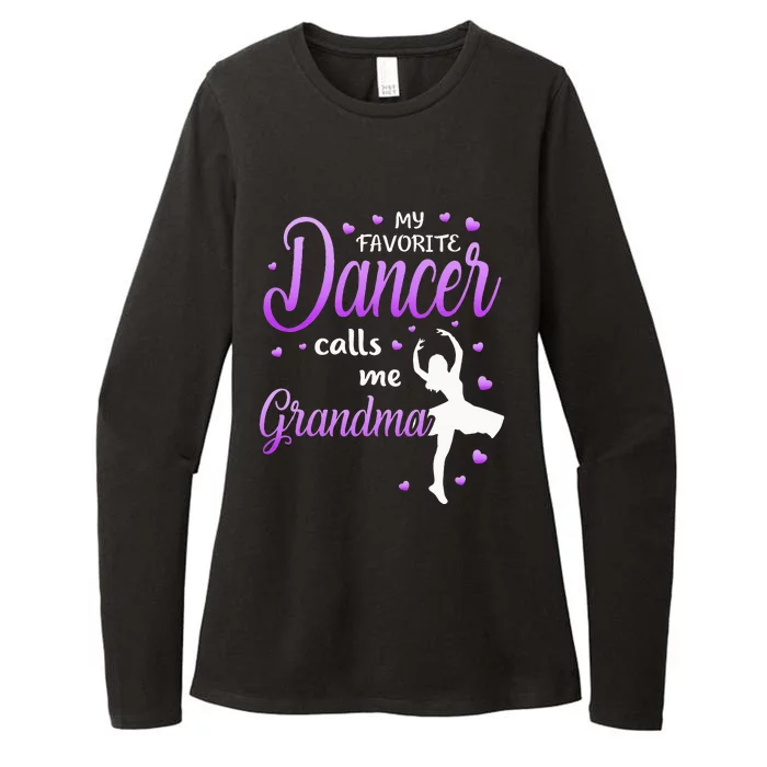 My Favorite Dancer Calls Me Grandma Dance Grandma Womens CVC Long Sleeve Shirt