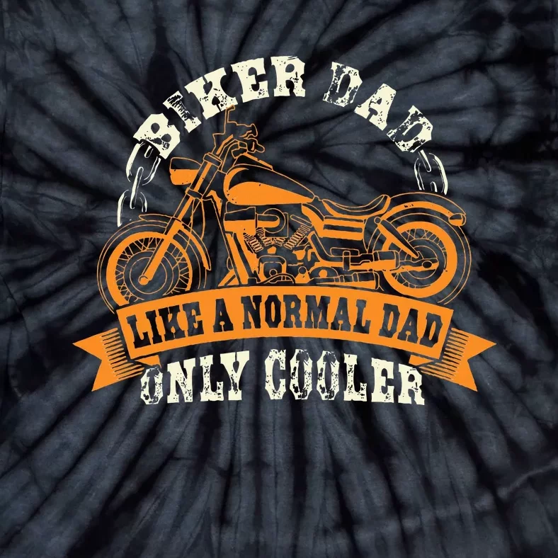 Motorcycle FatherS Day Gift For Fathers Biker Dad Tie-Dye T-Shirt