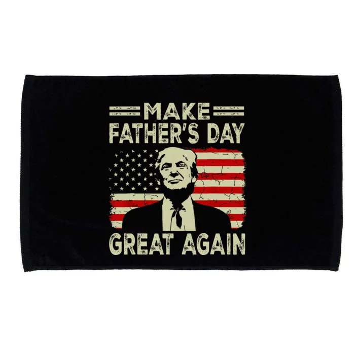 Make FatherS Day Great Again Dad Ltsp Microfiber Hand Towel