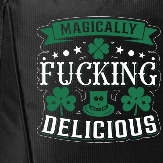 Magically F*Ing Delicious Funny Bar Crawl St Patricks Day City Backpack