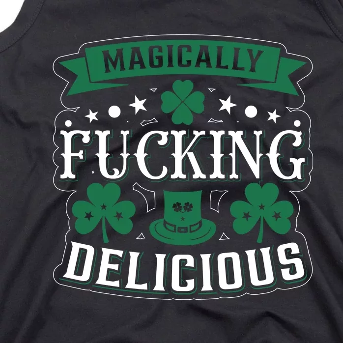 Magically F*Ing Delicious Funny Bar Crawl St Patricks Day Tank Top