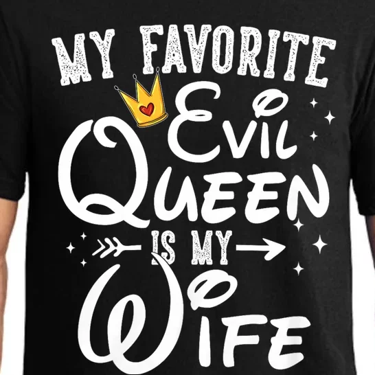 My Favorite Evil Queen Is My Wife Halloween Gifts Husband Pajama Set