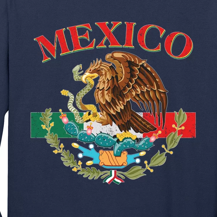 Mexico Flag Eagle Mexican Independence Day Long Sleeve Shirt