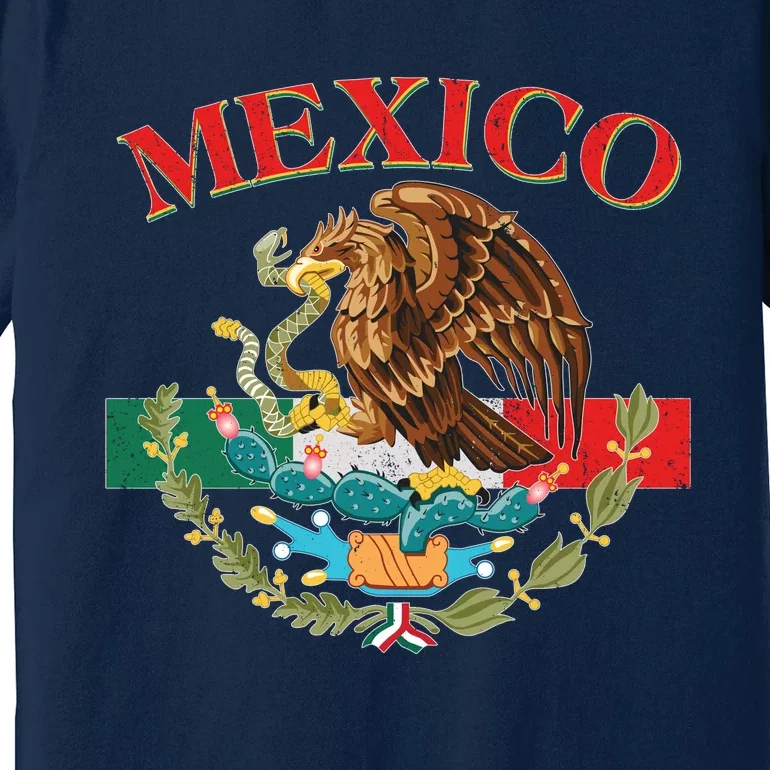 Mexico Flag Eagle Mexican Independence Day Premium T-Shirt