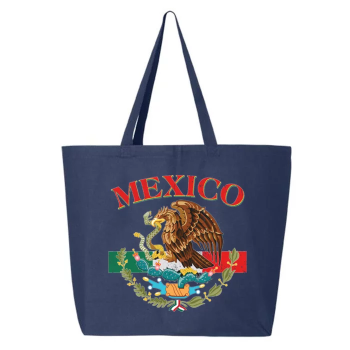 Mexico Flag Eagle Mexican Independence Day 25L Jumbo Tote