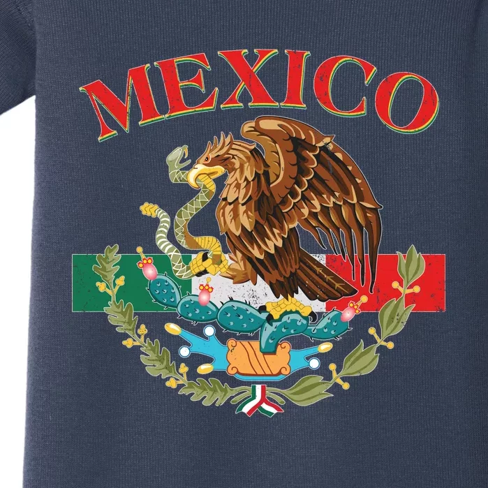 Mexico Flag Eagle Mexican Independence Day Baby Bodysuit