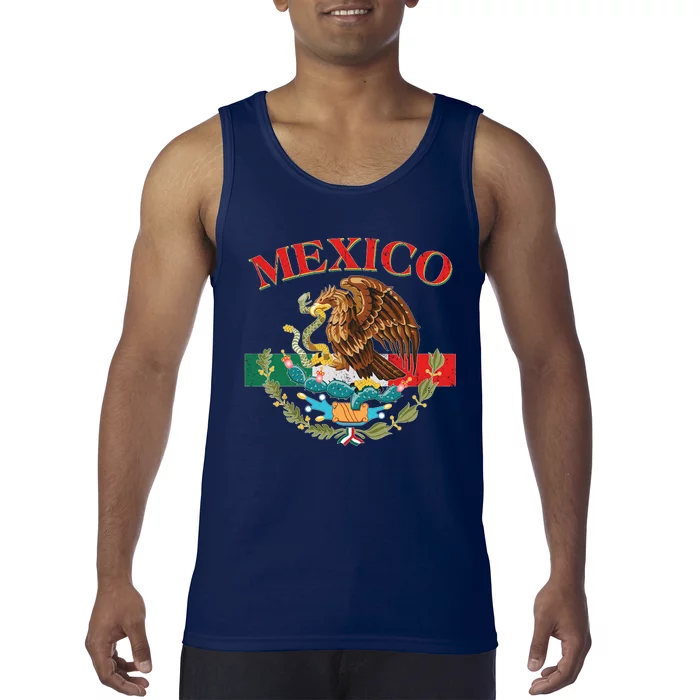 Mexico Flag Eagle Mexican Independence Day Tank Top