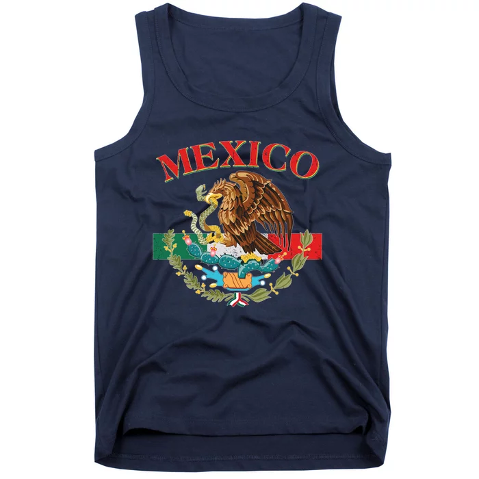 Mexico Flag Eagle Mexican Independence Day Tank Top