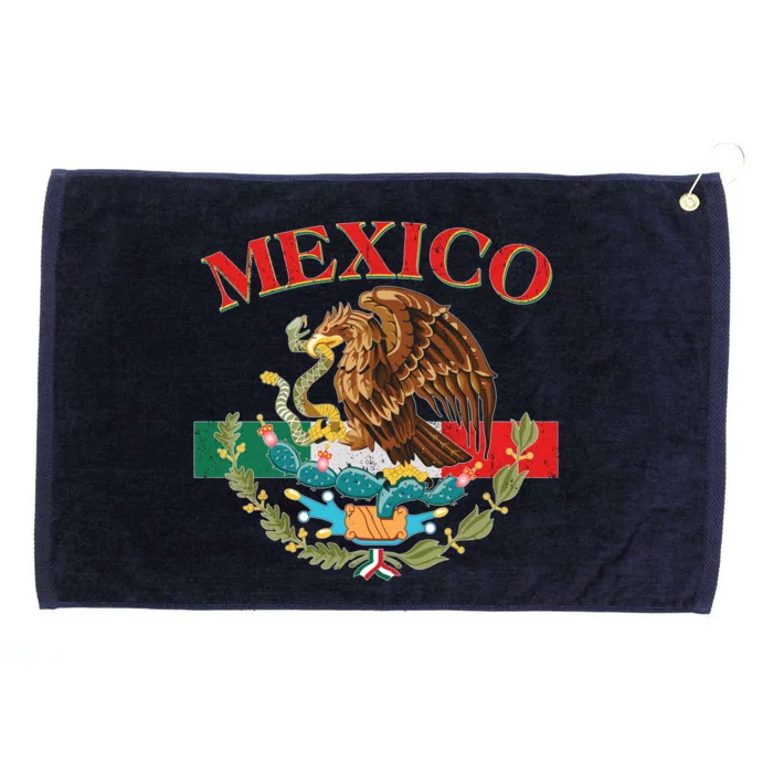 Mexico Flag Eagle Mexican Independence Day Grommeted Golf Towel