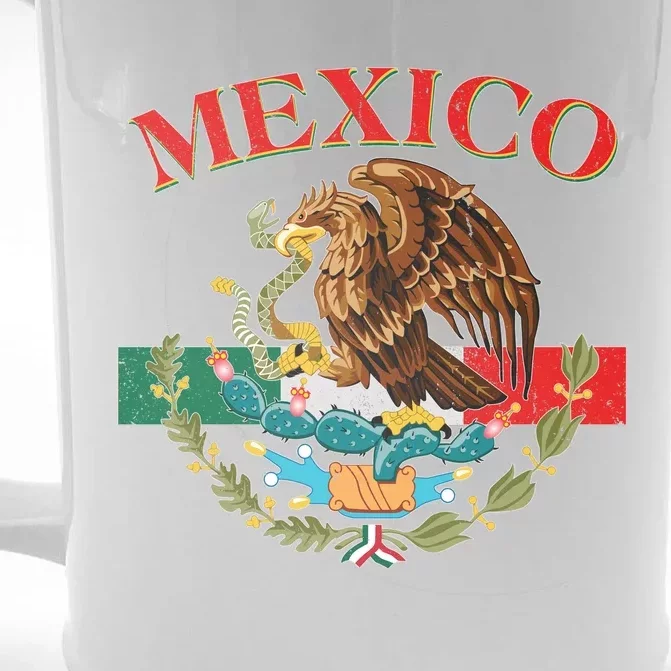 Mexico Flag Eagle Mexican Independence Day Front & Back Beer Stein