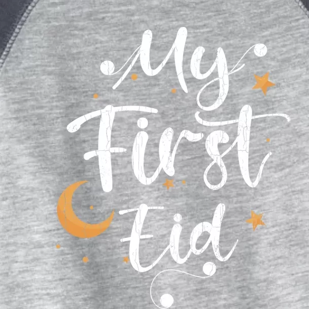 My First Eid Funny Graphic For Muslims Gift Toddler Fine Jersey T-Shirt