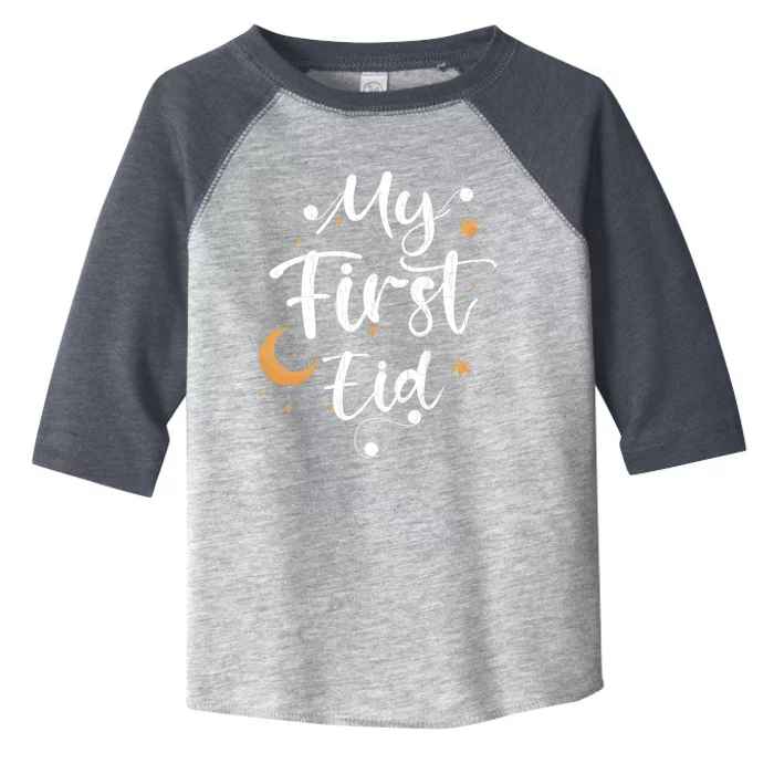 My First Eid Funny Graphic For Muslims Gift Toddler Fine Jersey T-Shirt