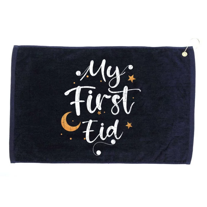 My First Eid Funny Graphic For Muslims Gift Grommeted Golf Towel