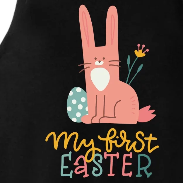 My First Easter Cute Bunny Holiday Ladies Tri-Blend Wicking Tank