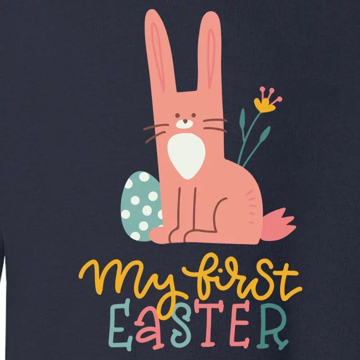 My First Easter Cute Bunny Holiday Toddler Sweatshirt