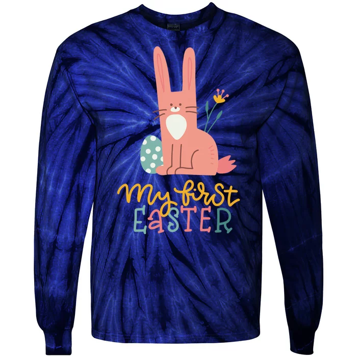 My First Easter Cute Bunny Holiday Tie-Dye Long Sleeve Shirt