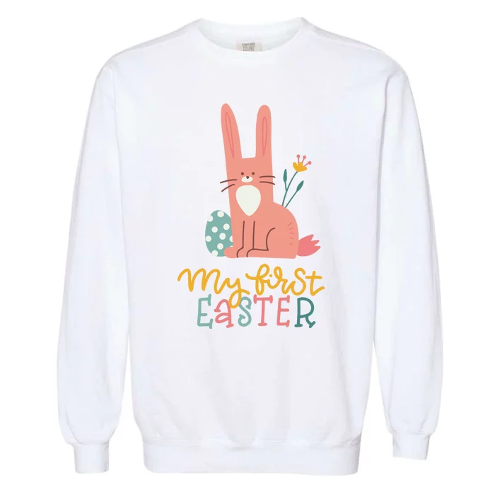 My First Easter Cute Bunny Holiday Garment-Dyed Sweatshirt