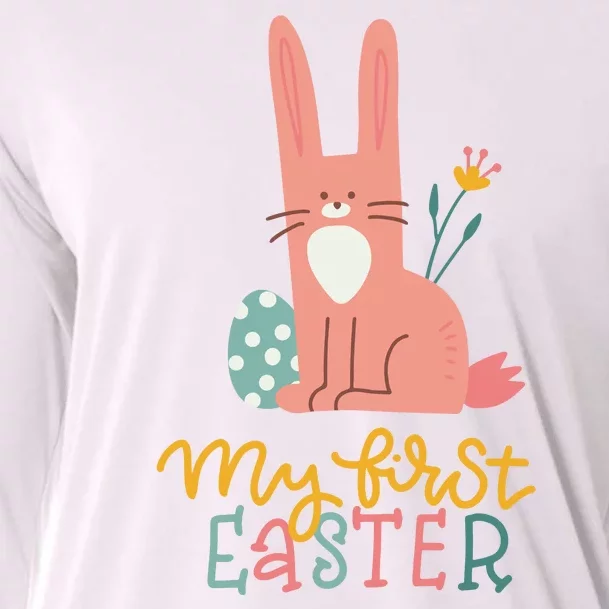 My First Easter Cute Bunny Holiday Cooling Performance Long Sleeve Crew