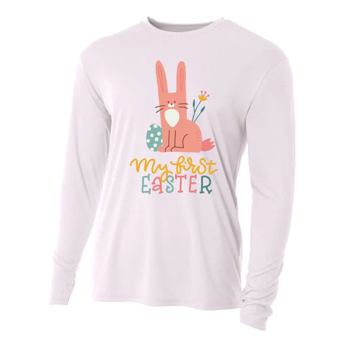 My First Easter Cute Bunny Holiday Cooling Performance Long Sleeve Crew