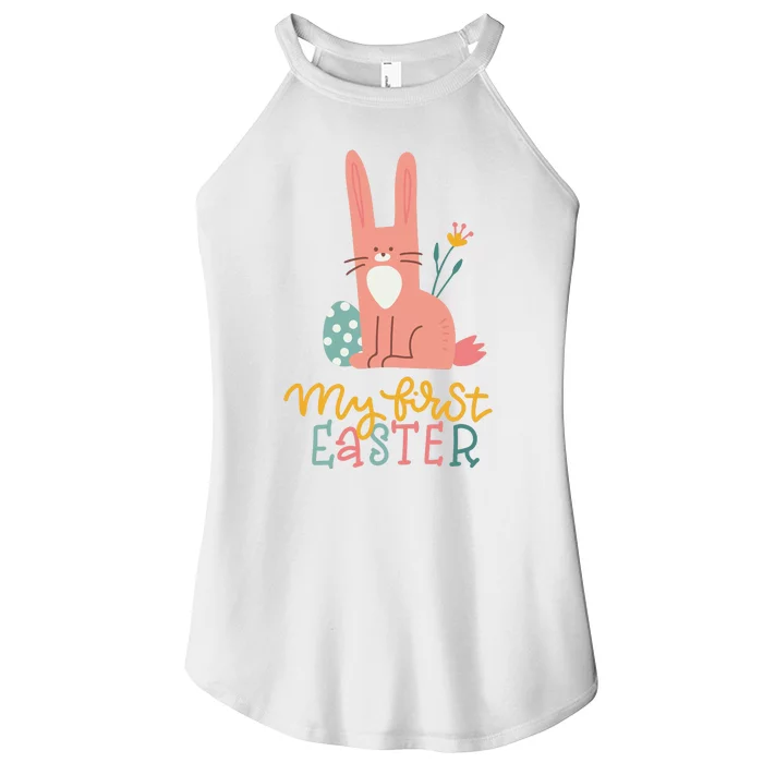 My First Easter Cute Bunny Holiday Women’s Perfect Tri Rocker Tank