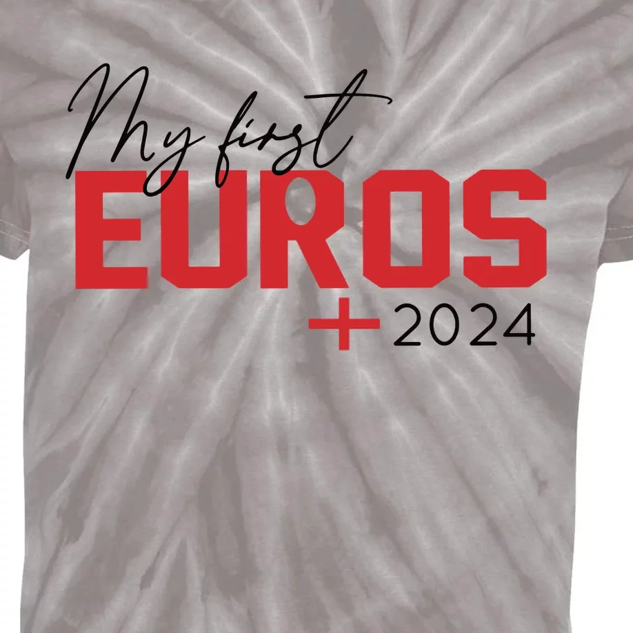 My First Euros Its Coming Home 2024 Kids Tie-Dye T-Shirt