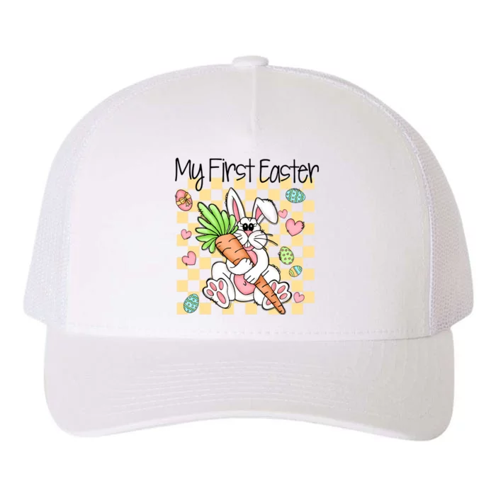 My First Easter Cute Bunny Carrot Easter Day Gift Yupoong Adult 5-Panel Trucker Hat