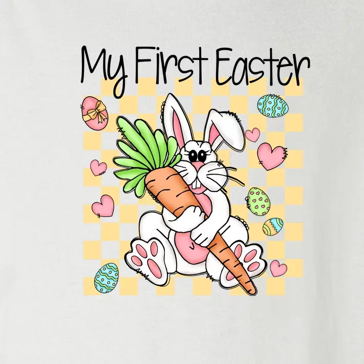 My First Easter Cute Bunny Carrot Easter Day Gift Toddler Long Sleeve Shirt