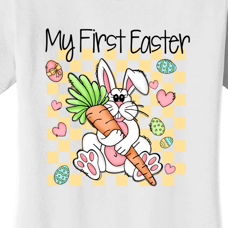 My First Easter Cute Bunny Carrot Easter Day Gift Women's T-Shirt