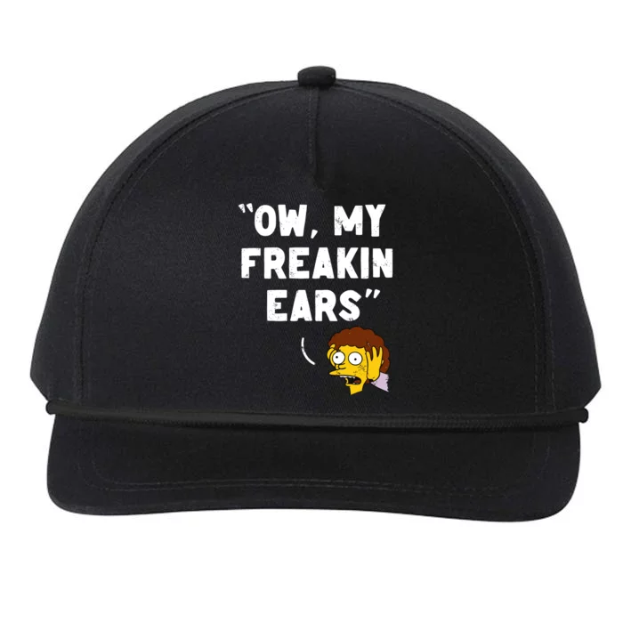 My Freakin Ears Snapback Five-Panel Rope Hat