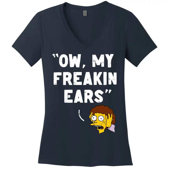 My Freakin Ears Women's V-Neck T-Shirt