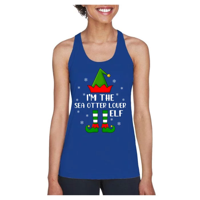 Matching Family Funny I'm The Sea Otter Lover Christmas Gift Women's Racerback Tank