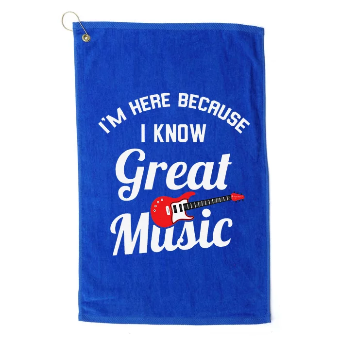 Music Festival Funny Concert Goer Expert Platinum Collection Golf Towel