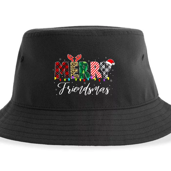 Merry Friendsmas Friends Christmas Matching Xmas Gift Sustainable Bucket Hat