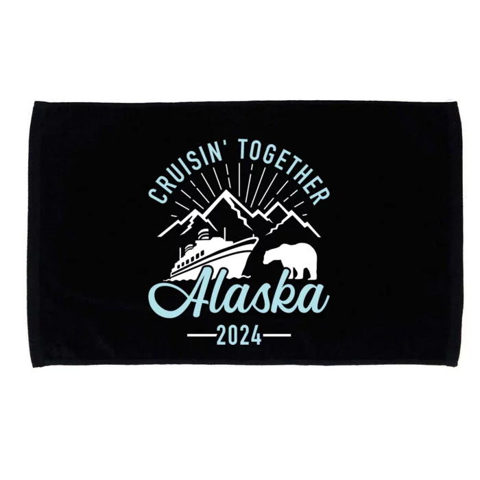 Matching Family Friends And Group Alaska Cruise 2024 Gift Microfiber Hand Towel