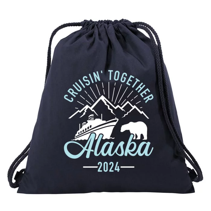 Matching Family Friends And Group Alaska Cruise 2024 Gift Drawstring Bag