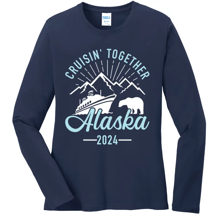 Matching Family Friends And Group Alaska Cruise 2024 Gift Ladies Long Sleeve Shirt