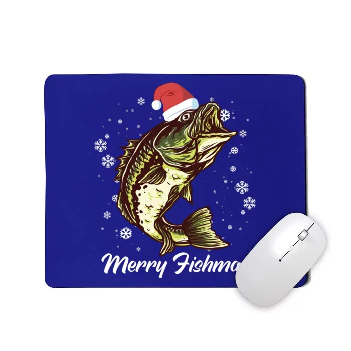 Merry Fishmas Funny Xmas Holidays Christmas Cute Gift Mousepad