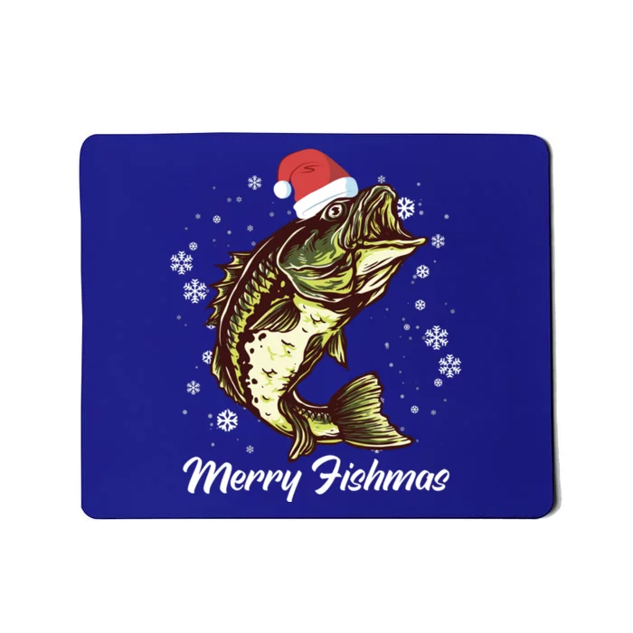 Merry Fishmas Funny Xmas Holidays Christmas Cute Gift Mousepad