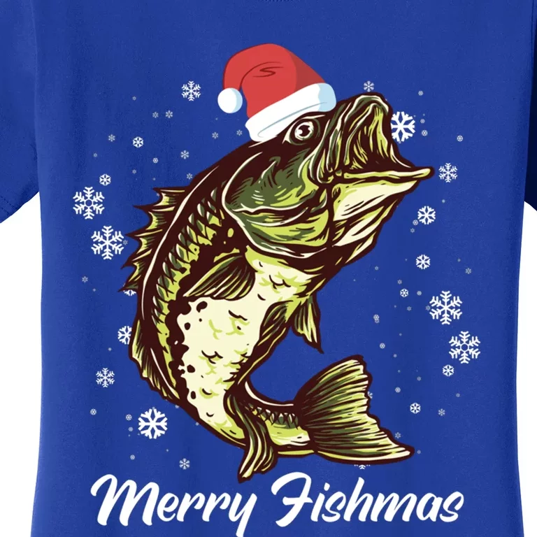 Merry Fishmas Funny Xmas Holidays Christmas Cute Gift Women's T-Shirt