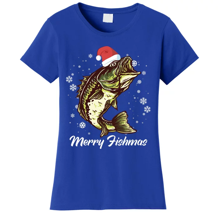 Merry Fishmas Funny Xmas Holidays Christmas Cute Gift Women's T-Shirt