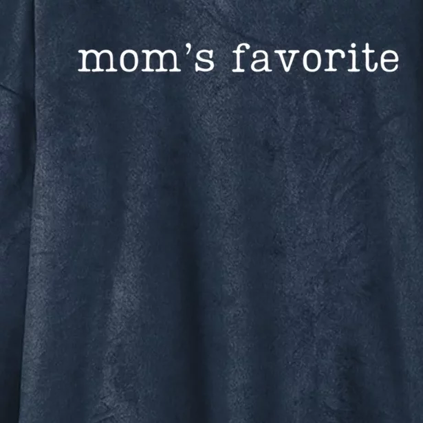 MomS Favorite Funny Daughter Trendy Favorite Gift Hooded Wearable Blanket