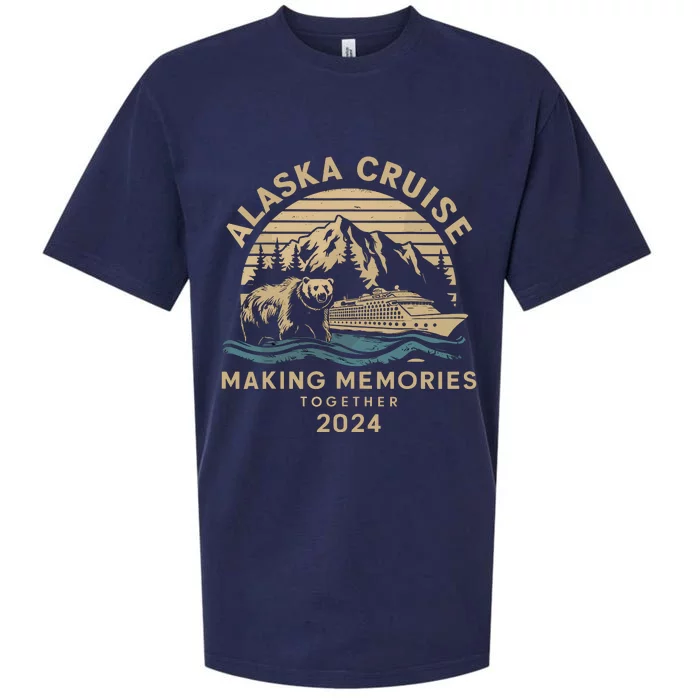 Matching Family Friends And Group Alaska Cruise 2024 Sueded Cloud Jersey T-Shirt