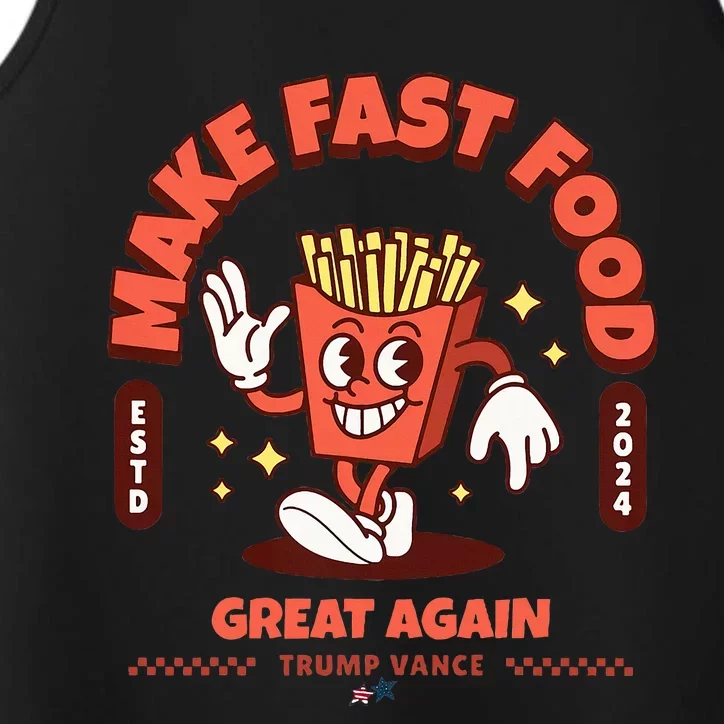 Make Fast Food Great Again MagadonaldS Trump Performance Tank