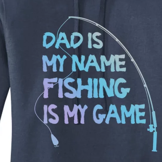 Matching Family Fishing Dad Fisher Gift Women's Pullover Hoodie